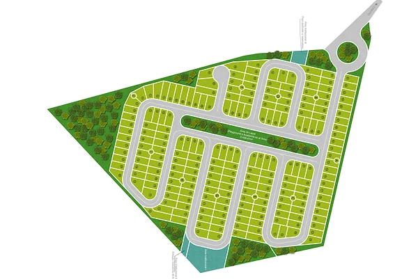 Planta do empreendimento Residencial Villa Verde em Pirajuí